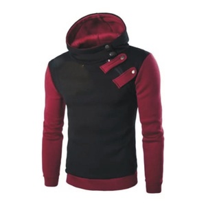 เสื้อฮู้ดเบอร์กันดีขายส่ง ผ้าฟลีซหนานุ่ม สไตล์สตรีทแวร์ แบบพื้นฐาน - Product Image 1