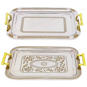 Bandeja de Servicio Decorativa Ecológica de MDF con Asas para Cocina o Mesa de Centro, Estilo Moderno y Minimalista - Product Image 4