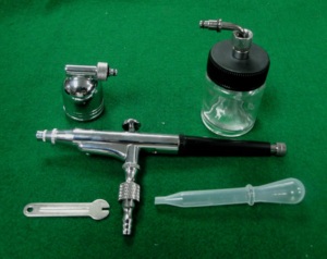 HC0228 DANKING Aérographe portable en aluminium à double action pour nail art - Vente en gros - Product Image 1