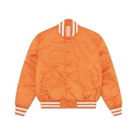 Veste de sport en satin noir pour homme avec manches rayées rouge et blanc, col rabattu, vêtement décontracté pour l'automne