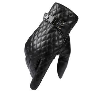 Simple Stylish Men Driving <b>Gloves</b> Material Leather Full finger Look Good Color And Soft Feel Adjustable Wrist Design - Product Image 5