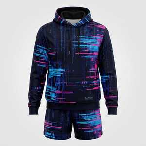 Veste coupe-vent en nylon léger et imperméable personnalisée |   Ensemble short et sweat à capuche, jogging, ensemble de survêtement d'été - Product Image 1