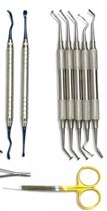 Chirurgische Tandheelkundige Implantaat Chirurgie Set Paddenstoelbeen Transplantatie Sinuslift Tunneling Perio <span class=keywords><strong>Gum</strong></span> Vista 14-delige Set Periotome Elevators CE - Product Image 3