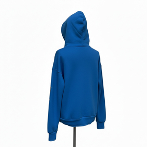 Sudadera con capucha para hombre al por mayor, de alta calidad, con cremallera, lavado ácido, bordado desgastado, poliéster/algodón, oversize - Product Image 2