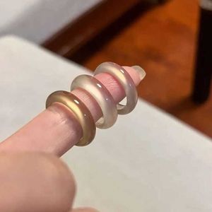 Bagues en résine faites à la main, bijoux fantaisie colorés, bagues ajustables pour femmes et filles - Product Image 2