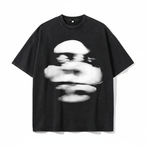 Camiseta con Gráfico de Calavera para Hombre, Estilo Gótico, de Algodón, Estilo Urbano Vintage, Manga Corta, Informal, Punk Rock - Product Image 6