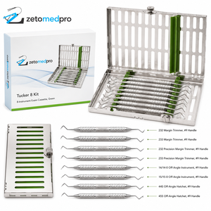 Kit de Instrumentos Dentales Operativos y Restauradores Premium con Caja de Examen para 8 Instrumentos OEM Zetomed Pro - Product Image 3