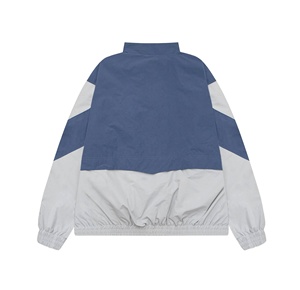 Chaqueta Unisex Delgada con Capucha, Cortavientos, de Lona, para Invierno, con Patrón de Parches, Estilo Urbano, Exterior de Nailon/Acrílico - Product Image 2