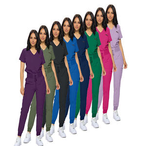 Conjuntos de Uniformes Médicos de Felpa Unisex de Primera Calidad para Doctores y Enfermeras en Hospitales, Ropa de Trabajo Médica 100% Poliéster - Product Image 2