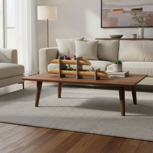 Modern Wooden <b>Chocolate</b> Tray With Black Metal Supports Featuring Two Tiers And Curved Edges For Stylish Storage And Display - Product Image 3