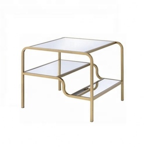Mesa de Centro de Diseño Estándar Moderno Mármol superior único con metal Alta calidad Recién llegado Muebles de artesanía india Venta superior - Product Image 2