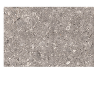 Carreaux de sol en terrazzo gris aspect pierre naturelle pour extérieur/intérieur 600x600mm pour applications en cuisine, villa, centre commercial et jardin