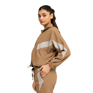 Chaqueta Cortavientos para Mujer, Ligera, Impermeable, con Capucha, para Correr, Senderismo, Viajes, Uso Diario, Cierre Frontal - Product Image 3