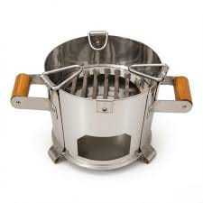 Parrilla de Carbón de Acero Inoxidable con Rejilla Extraíble - Product Image 1