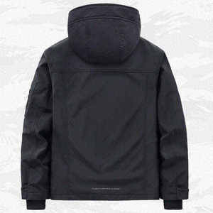 High Quality Waterproof Men's <b>Techwear</b> <b>Jacket</b> Tactical Streetwear Multi-Pocket Cyberpunk Cargo Hooded Windbreaker Utility Coat - Product Image 4