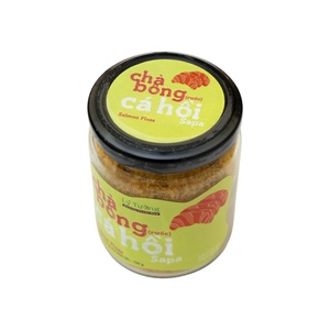 Disponible: Salmón en Tiras Listo para Comer, Frasco de 100g - Pescado Desmenuzado Sabroso y Fácil de Transportar para Pan, Arroz y Sushi - Product Image 1