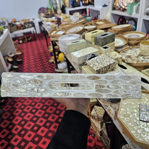 ถาดฝังมุกทำมือจาก PERFECT ENTERPRISES |   ถาดเสิร์ฟโมเสคเปลือกหอยหลากสี - Product Image 6