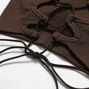 Conjunto de Yoga para Mujer, Tendencia 2026, Nuevo, Transpirable, Ligero, de 2 Piezas, Sin Mangas, Cintura Elástica, con Logotipo Personalizado - Product Image 5