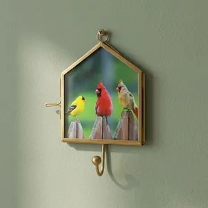 Artisan Design Brass <b>Metal</b> Photo <b>Frame</b> with Hook Brass glass <b>picture</b> <b>frame</b> with hook brass finish home decor office wedding - Product Image 1