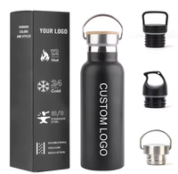 Botella de Agua Térmica de Doble Pared de Cobre con Logotipo Personalizado, Tapa para Deportes al Aire Libre, Forma Personalizada, Aislamiento Térmico de Plástico PP >24