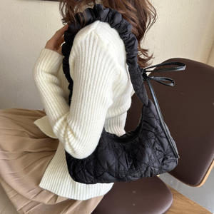 Spring and Autumn Edition OEM ODM high quality Zipper <b>puff</b> <b>bags</b> ladies student outdoor shopping women's casual houlder handbag - Product Image 6