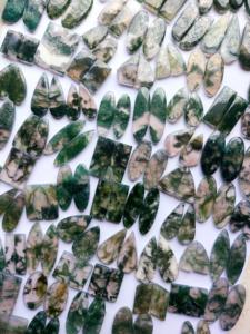 Ágata Musgosa Natural de Primera Calidad, Gemas Sueltas a Granel, Mezcla de Formas Increíbles para Joyería, Arte y Decoración, Lote de Ágata Musgosa - Product Image 3