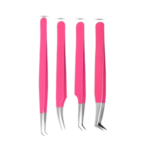 Stainless Steel Eyelash Tweezers Fine Point Beauty <b>Tool</b> for Makeup Salon and Daily Lash Care - Product Image 3