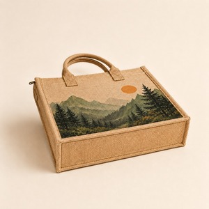 Custom Jute <b>Handbag</b> Woven Long Handle Zipper Closure <b>Medium</b> Tote for Travel Daily Use China Unisex - Product Image 4