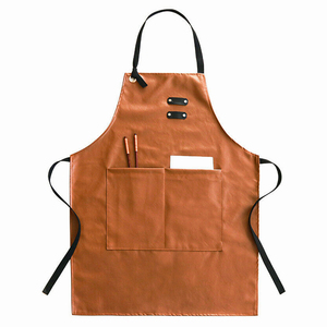 Custom Logo <b>BBQ</b> Leather Work <b>Tool</b> Salon Apron Chef Cooking Barber Kitchen Aprons House Garden Woodwork Apron - Product Image 3