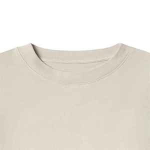 T-shirt décontracté 100 % coton pour homme, manches courtes, design uni, finition délavée, coupe estivale, personnalisable - Product Image 4