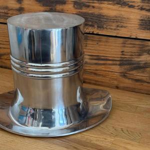 Seau à glace en métal style chapeau de cowboy, refroidisseur à vin de style européen pour la décoration de bar à domicile, utilisation pour les fêtes, seau à glace pour bière, idée cadeau - Product Image 2