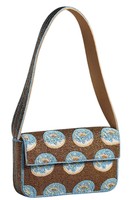 Tas Lipat Magnetik Ringan Ramah Lingkungan Mewah Trendi Portabel Aman Kuat Profesional Gaya Boho Berhias Manik-Manik Kaca Buatan Tangan