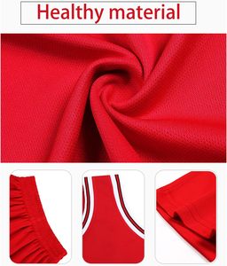 Ensemble de maillot de basket-ball Chicago 23 pour garçons, débardeur sans manches et short, en polyester anti-humidité, toutes saisons, couleur dégradée - Product Image 6