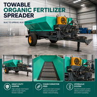 Épandeur de fumier durable à entraînement par tracteur pour l'épandage de fumier sur les terres agricoles et l'élevage