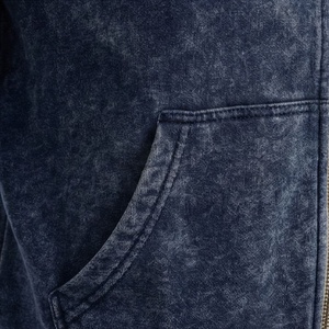 Ensemble de survêtement vintage personnalisé avec logo, sweat à capuche zippé délavé à l'acide et pantalon de jogging évasé à jambe droite, couleur personnalisable - Product Image 5