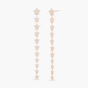 Pendientes de Diamantes en Forma de Estrella, Cultivados en Laboratorio, con Engaste Pavé, Cierre a Presión, Certificados por IGI, Minimalistas, Elegantes, de Lujo para Boda, 14K 18K - Product Image 6