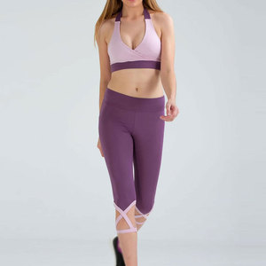 Conjunto de Yoga para Mujer Hecho a Medida, Material Ecológico Transpirable, Cintura Elástica, Dos Piezas, para Yoga, Ejercicio y Viajes - Product Image 1