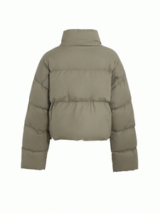 Veste matelassée personnalisée de haute qualité pour femmes, grande taille, en nylon, fourrure respirante, imperméable, veste d'hiver à prix avantageux - Product Image 2
