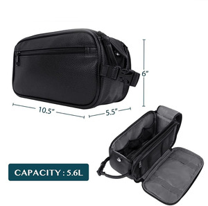 Neceser de viaje de cuero premium diseñado para viajes de negocios, vacaciones y artículos esenciales de aseo diario a bajo precio. - Product Image 6