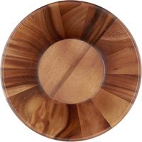 Ensemble de bols à salade en bois d'acacia personnalisés en usine, vaisselle de cuisine naturelle, écologique, pour fêtes, soupes, céréales, fruits, faits à la main