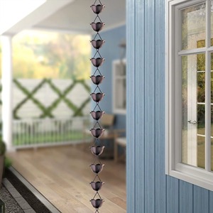 Fabricante y Exportador de Cadenas de Lluvia de Hierro Personalizadas, Proveedor de Cadenas de Lluvia Decorativas Florales para el Hogar, Tamaño Personalizado - Product Image 6