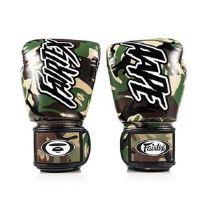 นวมชกมวยไทยหนังวัวแท้ Fairtex รุ่นล่าสุด ลายพราง ดีไซน์สั่งทำพิเศษ พร้อมสายรัดแบบปรับได้ - Product Image 4