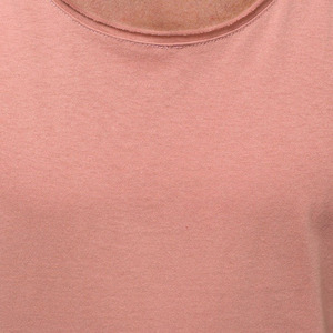 Men's Plus Size Knitted Tank Top Solid Color O-Neck Casual Muscle Vest <b>Pink</b> - Product Image 3