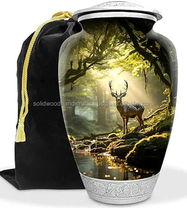 Vente chaude de haute qualité belle conception en laiton adulte urnes de crémation pour les cendres urnes faites à la main urnes funéraires - Product Image 4