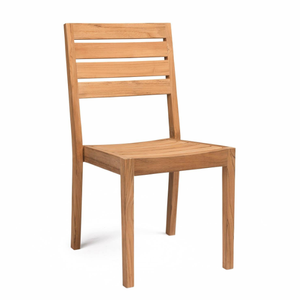 Ensemble de chaises de salle à manger en teck, structure en bois, pour la maison, l'extérieur et le jardin - Product Image 1