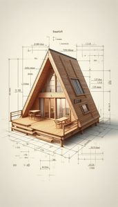 Casetta Triangolare Moderna a Forma di A, Lussuosa Cabina Prefabbricata per Glamping, <span class=keywords><strong>Casa</strong></span> Modulare per Airbnb e Resort - Product Image 2