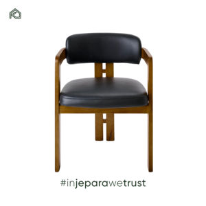 Silla de Comedor Tapizada en Madera de Teca Sólida de Primera Calidad con Cojín Suave de Espuma de Alta Densidad - Diseño Moderno para Uso en Salas de Estar de Hoteles - Product Image 3