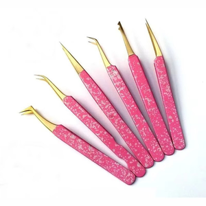 Pinzas para Pestañas de Acero Inoxidable Hechas a Mano de Primera Calidad, Punta Suave, Antimagnéticas, Mango Cómodo, Herramientas de 10 mm para Belleza - Product Image 6