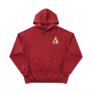 High Quality Wholesale Custom Blank <b>Men</b> Hoodie 100% Cotton Lined Heavyweight Fleece Regular Fit Plain Streetwear <b>Pullover</b> - Product Image 2