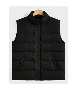 Chaleco Acolchado para Hombre, al por Mayor, Personalizado, 100% Poliéster, Transpirable, Sin Mangas, Casual, de Invierno, con Cierre, Relleno de Algodón - Product Image 1